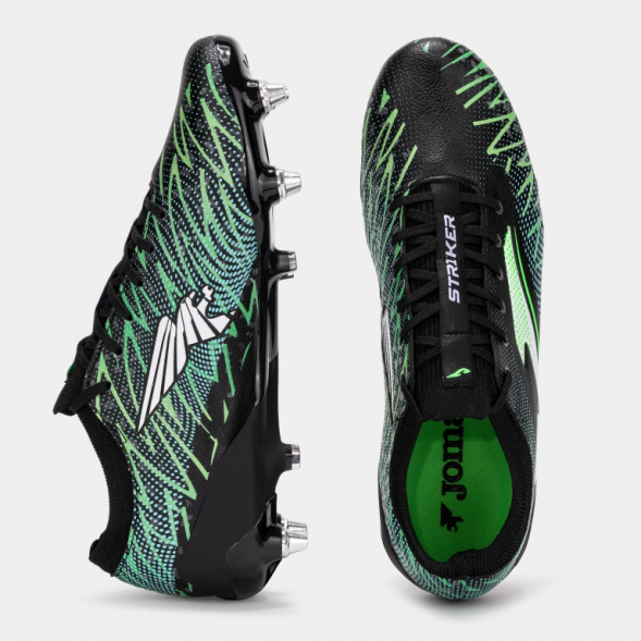 Бутсы JOMA STRIKER TOP 2501 NEGRO VERDE SG