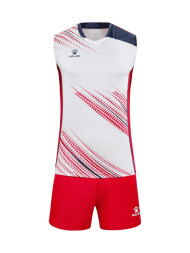 Волейбольная форма KELME Training Suit (White/Red)