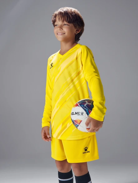 Детская вратарская форма KELME Long Sleeve Goalkeeper Suit Yellow