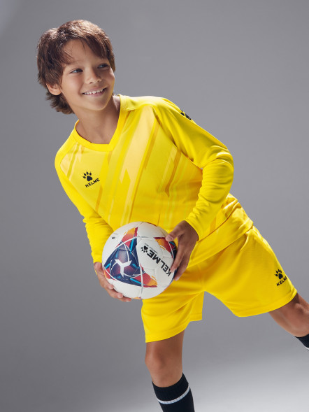 Детская вратарская форма KELME Long Sleeve Goalkeeper Suit Yellow