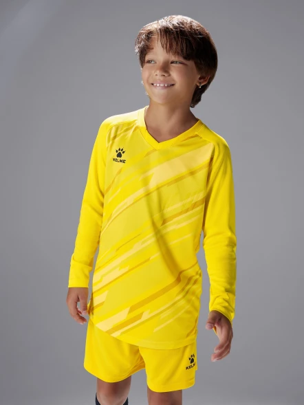 Детская вратарская форма KELME Long Sleeve Goalkeeper Suit Yellow