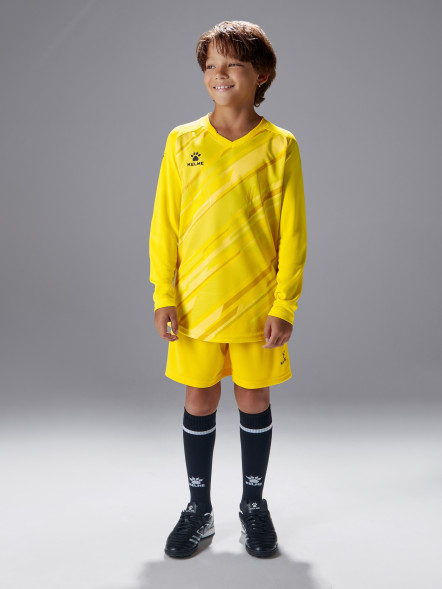 Детская вратарская форма KELME Long Sleeve Goalkeeper Suit Yellow