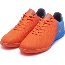 Бутсы футбольные ATEMI, SBA-005 INDOOR KIDS, цв. оранжевый/ голубой (28)