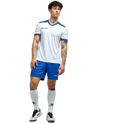 Футбольная форма KELME S/S Football Set (White/Blue)