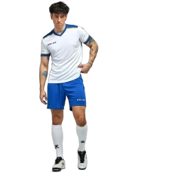 Футбольная форма KELME S/S Football Set (White/Blue)