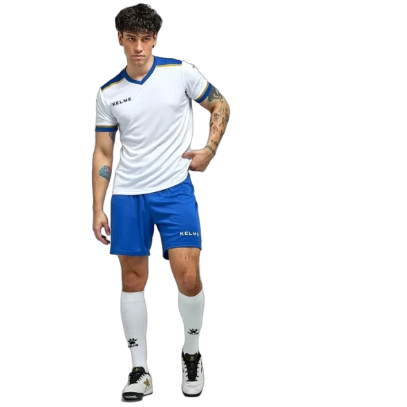 Футбольная форма KELME S/S Football Set (White/Blue)