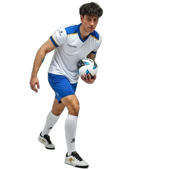 Футбольная форма KELME S/S Football Set (White/Blue)