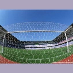 CЕТКА ПРОФИ ШЕСТИГРАННАЯ ДЛЯ ФУТБОЛЬНЫХ ВОРОТ (1 ШТ.) - НИТЬ 3,0 ЯЧЕЙКА 100Х100 ММ
