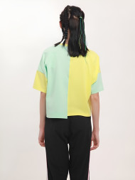 Футболка KELME Round Neck Short T (Yellow/White)