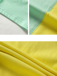 Футболка KELME Round Neck Short T (Yellow/White)