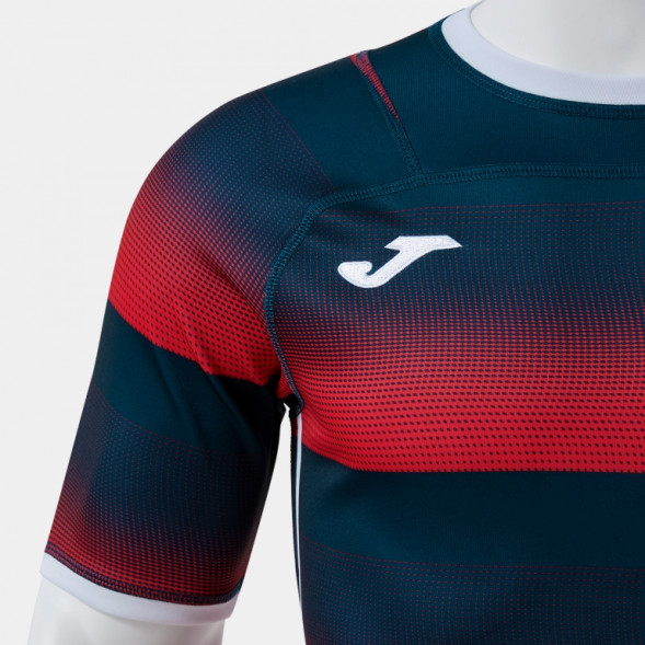 ФУТБОЛКА С КОРОТКИМ РУКАВОМ STONE RUGBY PRO КРАСНЫЙ ТЕМНО-СИНИЙ