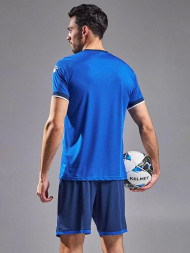 Футбольная форма KELME Short-Sleeved Football Suit (Blue/Dark Blue)