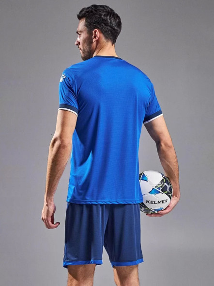 Футбольная форма KELME Short-Sleeved Football Suit (Blue/Dark Blue)