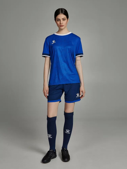 Футбольная форма KELME Short-Sleeved Football Suit (Blue/Dark Blue)