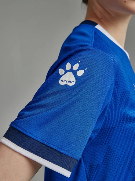 Футбольная форма KELME Short-Sleeved Football Suit (Blue/Dark Blue)