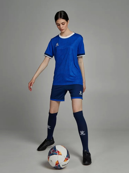 Футбольная форма KELME Short-Sleeved Football Suit (Blue/Dark Blue)