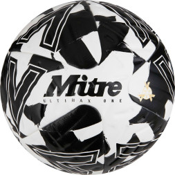 Мяч футб. MITRE Ultimax One, 5-B0152B99, р.5, FIFA PRO, 4 пан, ТПУ, термосшивка, бело-черный