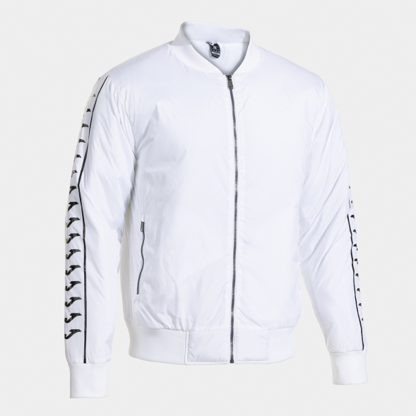 BOMBER ICONO STREET BLANCO NEGRO