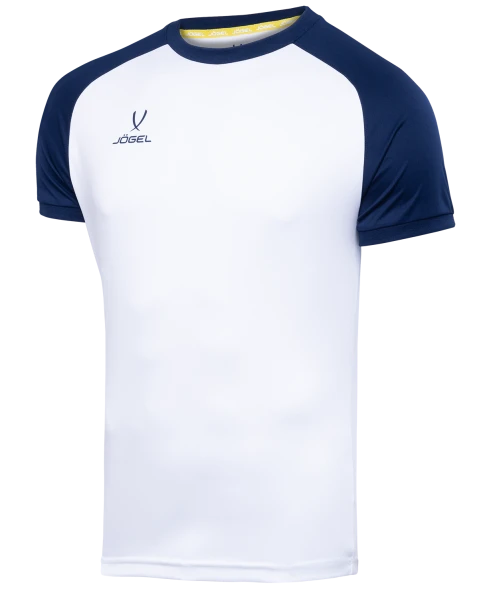 Футболка игровая JOGEL CAMP Reglan Jersey, белый/темно-синий, детский