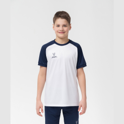 Футболка игровая JÖGEL CAMP Reglan Jersey, белый/темно-синий, детский