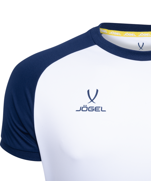 Футболка игровая JOGEL CAMP Reglan Jersey, белый/темно-синий, детский