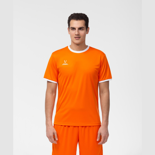 Футболка футбольная JÖGEL CAMP Origin, оранжевый/белый
