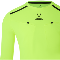 Футболка судейская с длинным рукавом JÖGEL DIVISION PerFormDRY Referee LS Tee, желтый неон