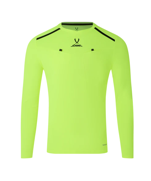 Футболка судейская с длинным рукавом JOGEL DIVISION PerFormDRY Referee LS Tee, желтый неон