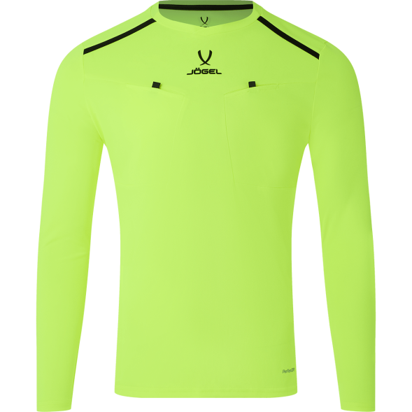 Футболка судейская с длинным рукавом JOGEL DIVISION PerFormDRY Referee LS Tee, желтый неон