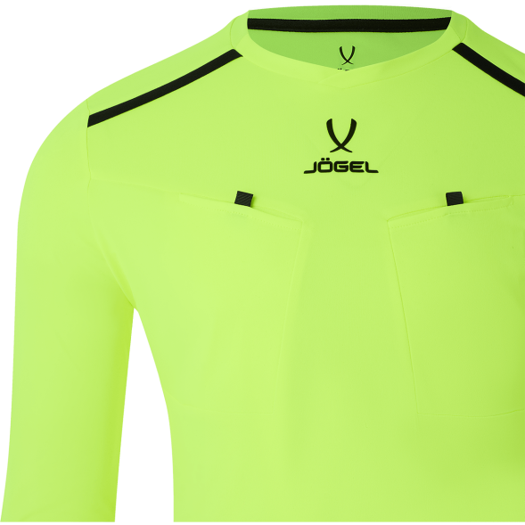 Футболка судейская с длинным рукавом JOGEL DIVISION PerFormDRY Referee LS Tee, желтый неон