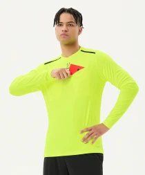 Футболка судейская с длинным рукавом JOGEL DIVISION PerFormDRY Referee LS Tee, желтый неон