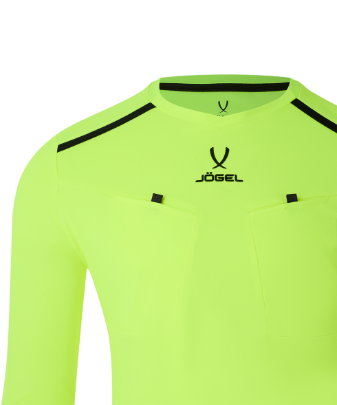 Футболка судейская с длинным рукавом JOGEL DIVISION PerFormDRY Referee LS Tee, желтый неон