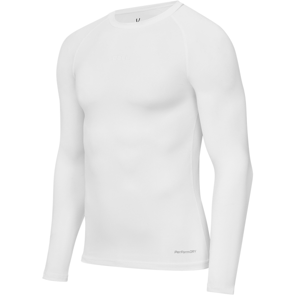 Футболка компрессионная с длинным рукавом JOGEL PerFormDRY Baselayer LS Tee, белый