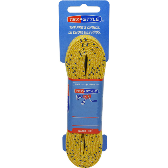 Шнурки для коньков Texstyle с пропиткой,1810MT-274, длина 274 см., лайм