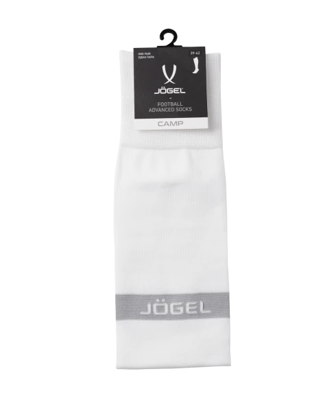 Гетры футбольные JOGEL CAMP ADVANCED SOCKS 00, белый/серый