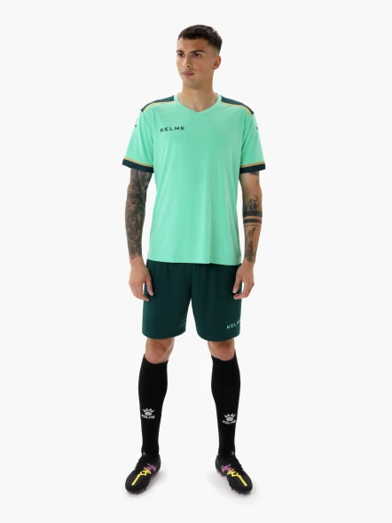 Форма футбольная KELME SHORT SLEEVE FOOTBALL SET (8351ZB1158-328) Мятный/Темно-зеленый M (Teal/Blue-green)