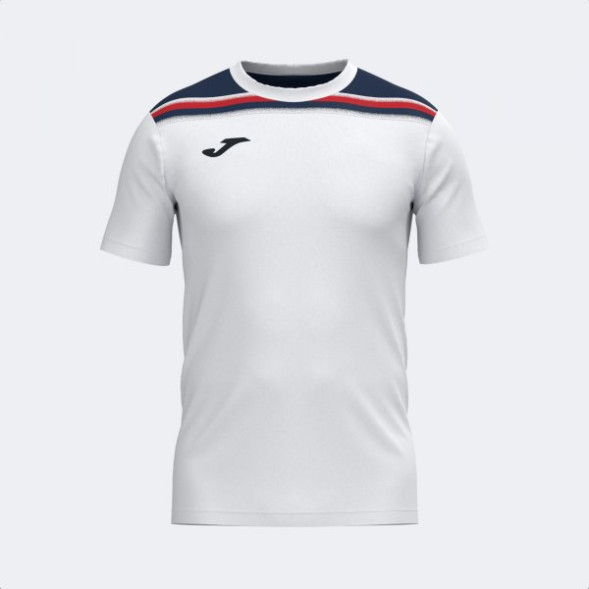 ФУТБОЛКА С КОРОТКИМ РУКАВОМ TOLEDO II БЕЛЫЙ ТЕМНО-СИНИЙ