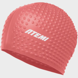 Шапочка для плавания Atemi bubble cap Bright red, силикон, Цвет: Красный, FBC1R