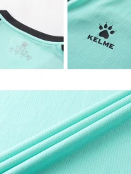 Детская футболка KELME Short Sleeve Training Suit Kid Mint