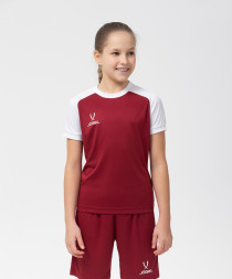 Футболка игровая JOGEL CAMP Reglan Jersey, гранатовый/белый, детский