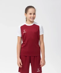 Футболка игровая JOGEL CAMP Reglan Jersey, гранатовый/белый, детский