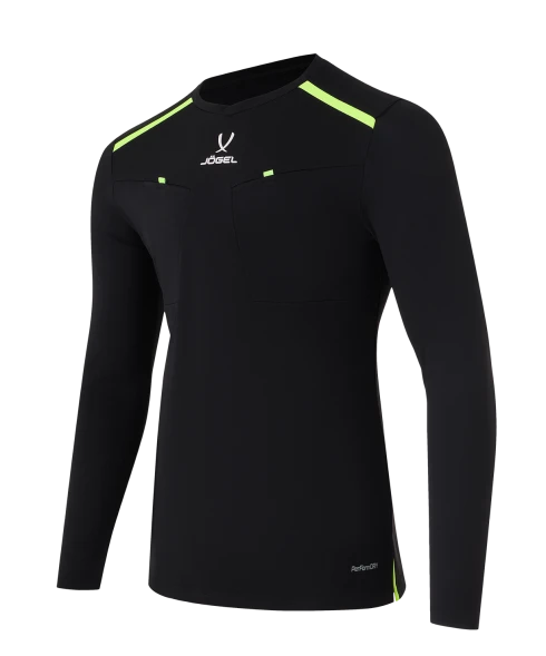 Футболка судейская с длинным рукавом JOGEL DIVISION PerFormDRY Referee LS Tee, черный
