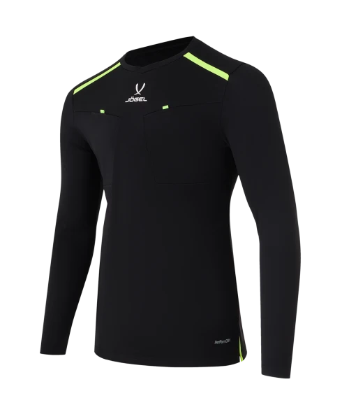 Футболка судейская с длинным рукавом JOGEL DIVISION PerFormDRY Referee LS Tee, черный