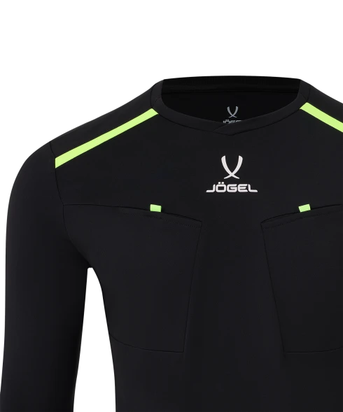 Футболка судейская с длинным рукавом JOGEL DIVISION PerFormDRY Referee LS Tee, черный