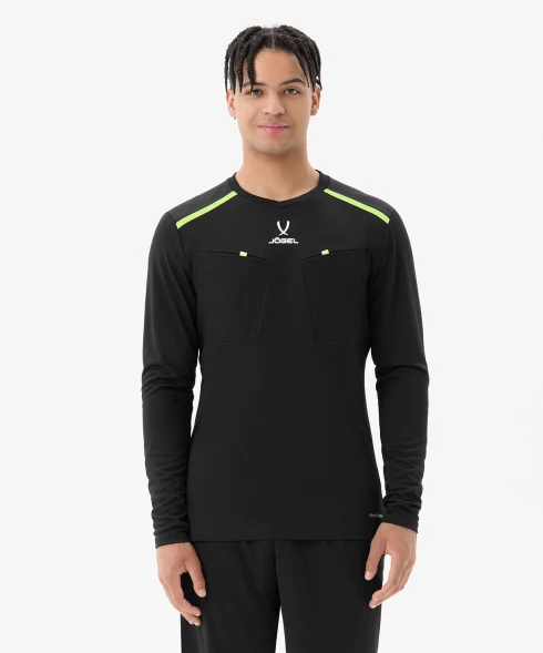 Футболка судейская с длинным рукавом JOGEL DIVISION PerFormDRY Referee LS Tee, черный