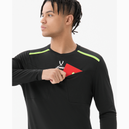 Футболка судейская с длинным рукавом JOGEL DIVISION PerFormDRY Referee LS Tee, черный