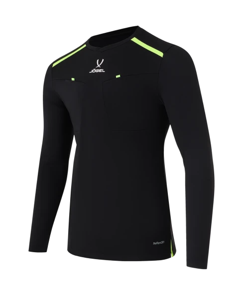 Футболка судейская с длинным рукавом JOGEL DIVISION PerFormDRY Referee LS Tee, черный