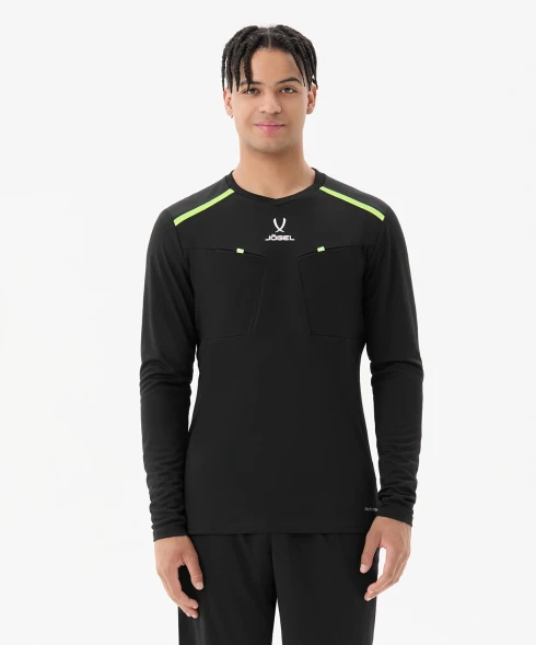 Футболка судейская с длинным рукавом JOGEL DIVISION PerFormDRY Referee LS Tee, черный