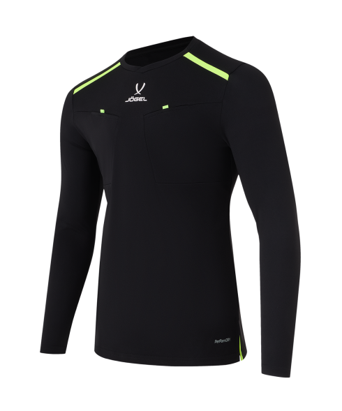 Футболка судейская с длинным рукавом JOGEL DIVISION PerFormDRY Referee LS Tee, черный