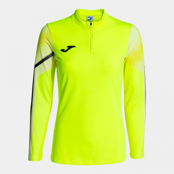 SUDADERA ELITE XI AMARILLO FLUOR NEGRO